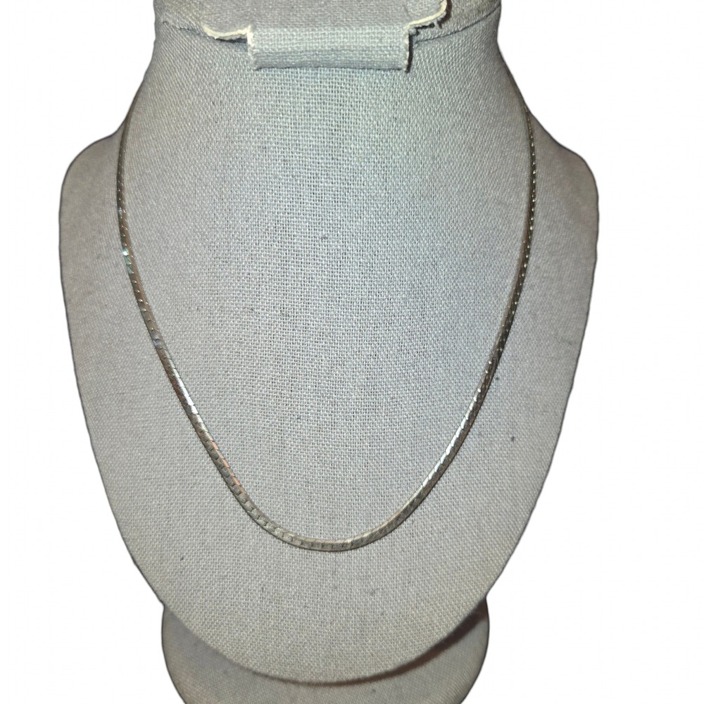 Park Lane Herringbone Chain Necklace Women 18 Inch Gold Tone Vintage 70s 80s